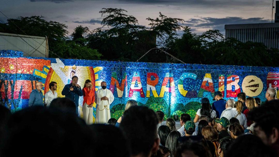Alcaldía de Maracaibo inaugura "Niña Zuliana", el tercer mural ecológico más grande de Venezuela