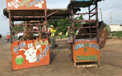 8 toneladas de desechos semanales se recogen en C1 sólo por ventas de agua de coco y caña de azúcar