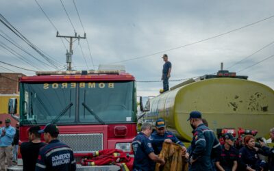 Bomberos de Maracaibo realizó simulacro de incendio de quema controlada en la avenida Bella Vista