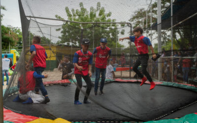 Peloteros de 10 Escuelas de Béisbol celebraron su Día del Niño en el complejo Patria Joven