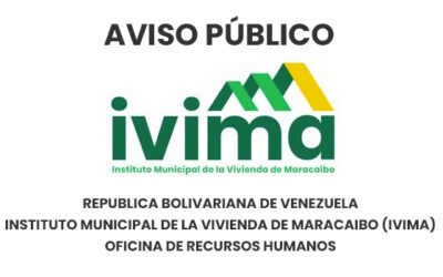 Aviso Público Alcaldía de Maracaibo