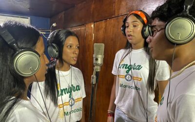 Ganadores del tercer lugar del Festival Infantil Juvenil de Gaitas 2023 grabaron el tema inédito “Sellando la libertad”
