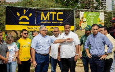 Alcaldía de Maracaibo articula alianza para rescatar el Complejo de Tenis Vereda del Lago